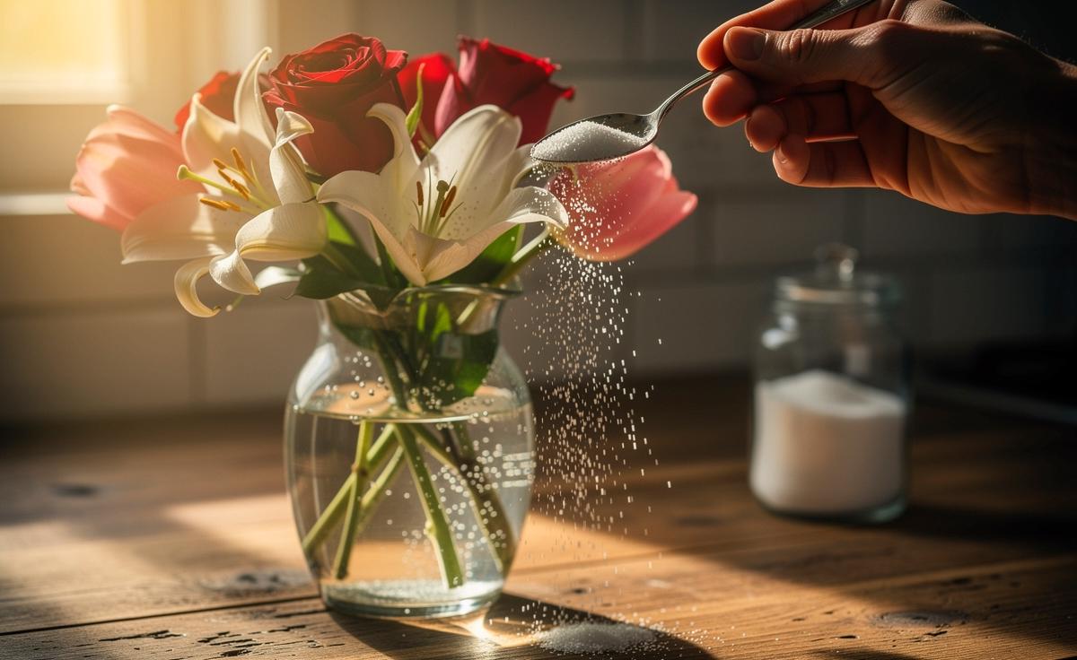 Diese einfache Küchenzutat lässt Schnittblumen doppelt so lange frisch bleiben.