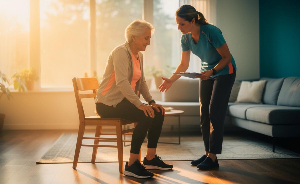 Ein Physiotherapeut erklärt, welche Übung ab 60 die Beinkraft sichtbar verbessert.