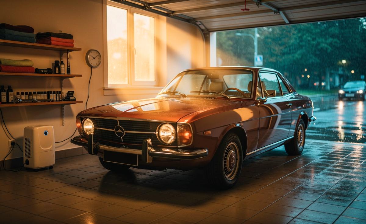 Warum ältere Autos von regelmäßigen Garagenaufenthalten sichtbaren Vorteil haben.